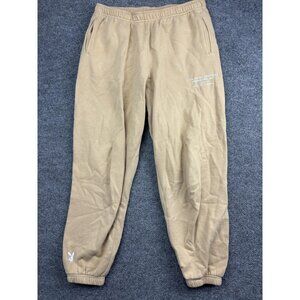 Playboy by PacSun Sweatpants Mens Medium Tan Joggers Logo 2020 Streetwear Rare